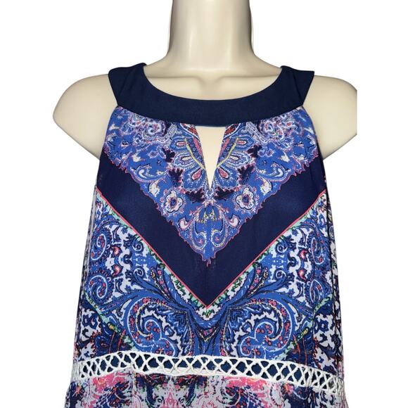 Rabbit Rabbit Rabbit designs flowy lined paisley boho maxi dress size 6 - Picture 5 of 8